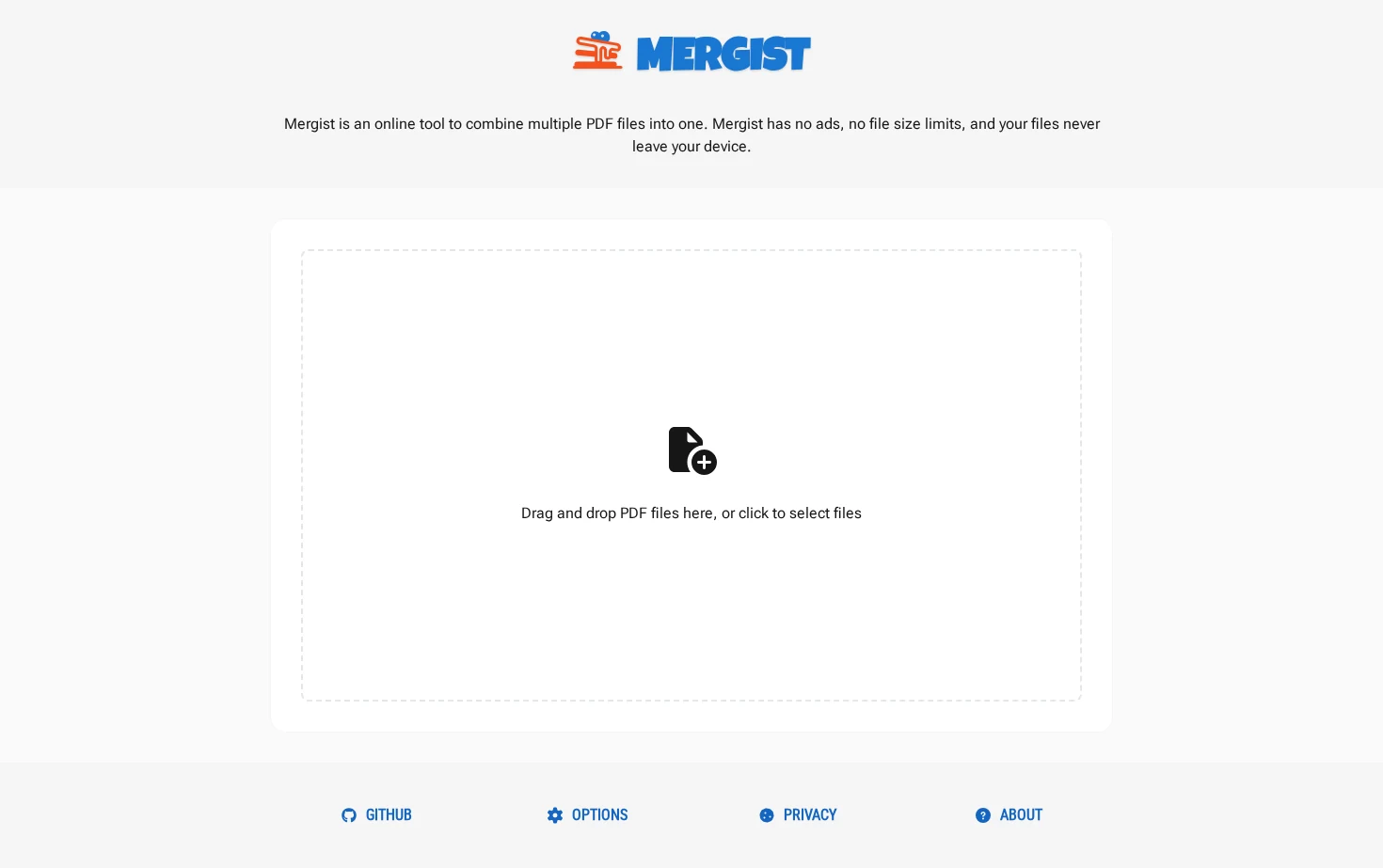Mergist 页面快照